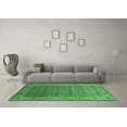 thumbnail image 3 of Ahgly Company Indoor Round Oriental Emerald Green Industrial Area Rugs, 4' Round, 3 of 4