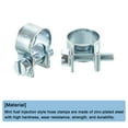 thumbnail image 4 of Unique Bargains 10Pack Mini Fuel Line Pipe Hose Clamp Clip, Adjustable 11-13mm, Zinc Plated, 4 of 5