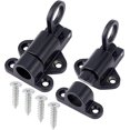 thumbnail image 1 of 2 piezas de pestillo automático de aleación de aluminio para puerta con 8 tornillos, pestillo de resorte para puerta corrediza de seguridad con cierre automático, 1 of 5