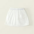 thumbnail image 5 of XEGLSBU Cute Skirts for Girls 10-12 Girls Cargo Skirts for Toddlers and Kids High Waist Elastic Waistband Split Hem Casual Summer Skirts for Daily Wear Outdoor Play and Party White Size 2-3 Years, 5 of 9