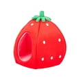 thumbnail image 1 of Pet Bed House YML Strawberry, juego de 2 unidades para perros o gatos pequeños, 1 of 7