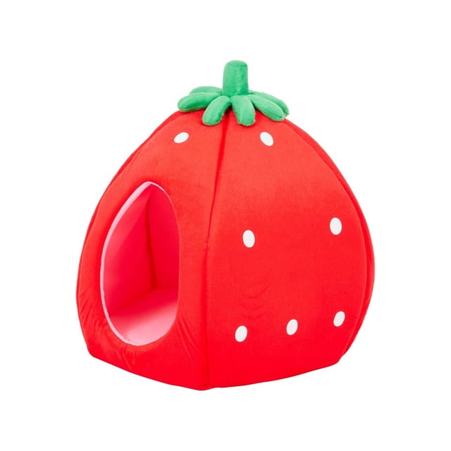Pet Bed House YML Strawberry, juego de 2 unidades para perros o gatos pequeños
