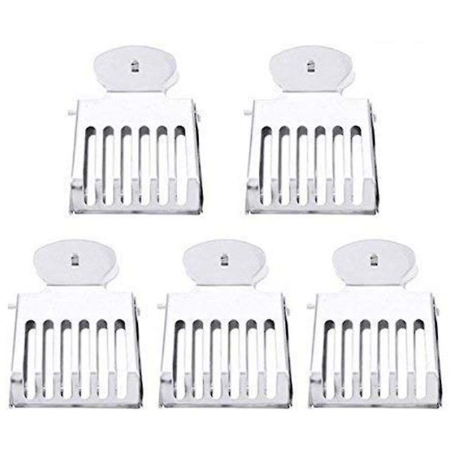 5 piezas de acero inoxidable Bee Queen Catcher Cage Herramienta de captura Apicultura Afortunado Sencillez