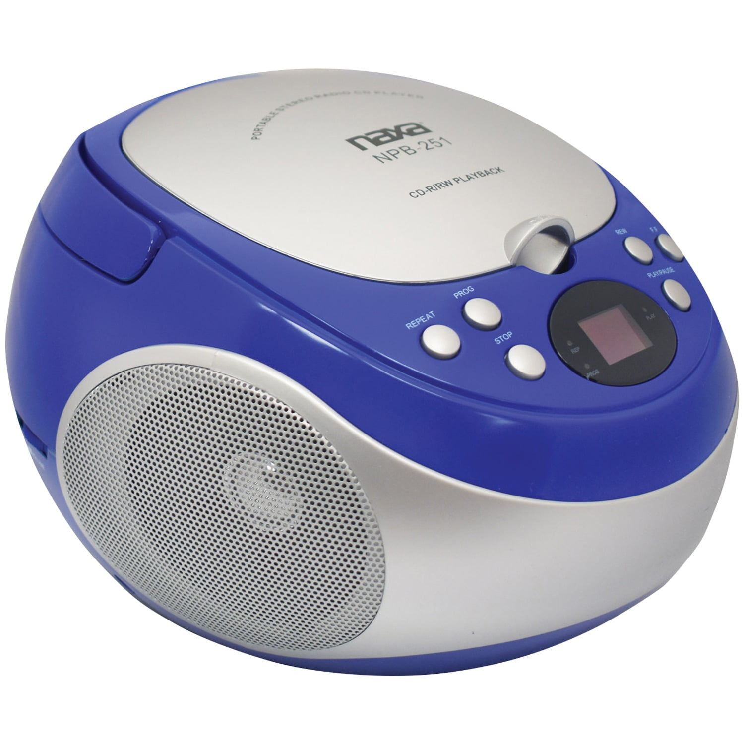 NAXA Electronics NPB-251BU Portable CD Player with AM/FM Stereo Radio 