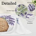 thumbnail image 4 of Purple Lavender Flower Throw Pillow Covers Vintage Purple Lavender Floral Watercolor Dragonfly Decorative Lumbar Pillow Cover Rectangle Cushion Case for Sofa Couch Bed Living Room 16 X 24 Inches, 4 of 9