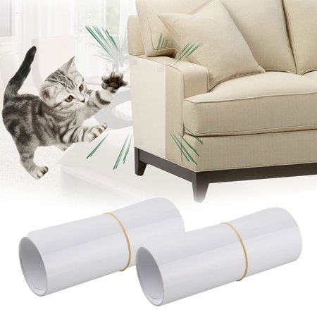 TSV Furniture Scratch Protector, 18.5x5.9in Pet Cat Scratch Guard Mat Cat Scratching Post Furniture Sofa Protector, Clear,