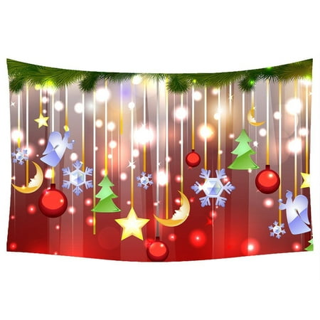 Living Room Wall Hangings GCKG Merry Christmas Time Xmas Fantastic Christmas Bedroom Living Room Art Wall Hanging Tapestry Size 90x60 inches ()