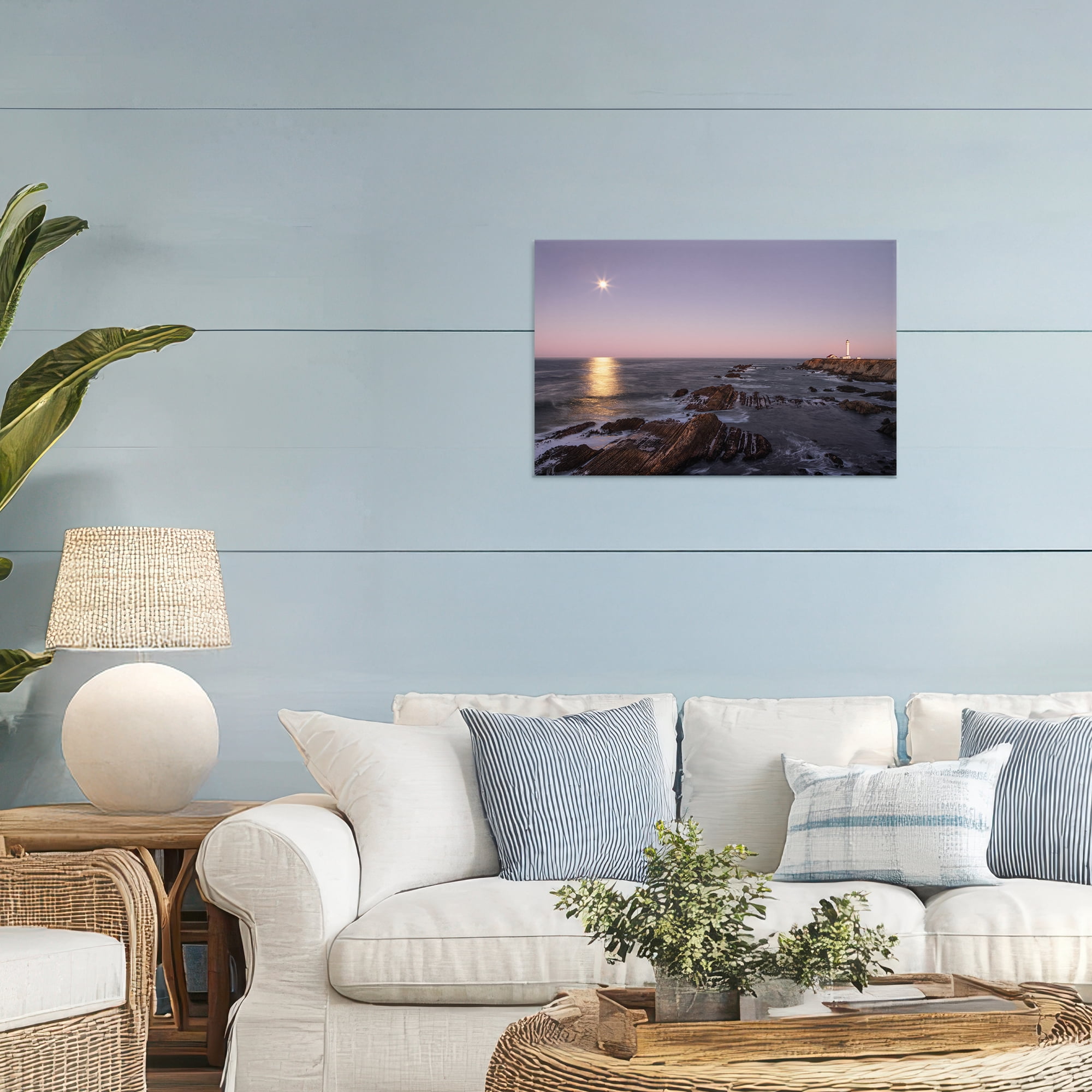 Stupell Industries Moon Arena Coastline Canvas Wall Art, design by Shelley Carlisle