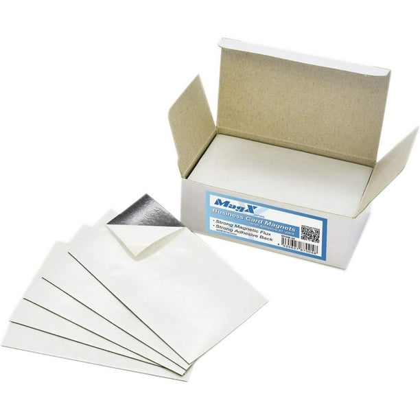Affaires magnétiques avec adhésif 2 x 3,5 pouces (paquet de 50), aimants  avec auto-adhésif, peler et coller, papeterie, 