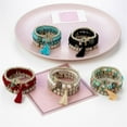 thumbnail image 2 of FENOHREFE 4Pcs Styles Bracelet Set for Women Adorned with Crystal Fatima Hand Tassels and Beads Stylish Outfits, 2 of 7