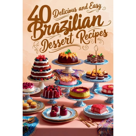 40 Delicious and Easy Brazilian Dessert Recipes: Brazilian Dessert Recipes, (Paperback)