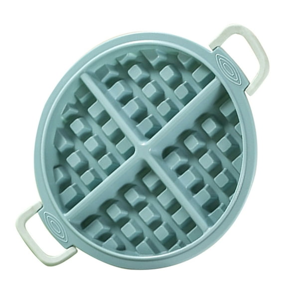 PTOOTP Waffle Silicone Mold Rectangular Shape Sky-blue 1Set