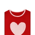 thumbnail image 4 of Way to Celebrate Girl's Valentine's Day Crewneck Sweater, Sizes 4-18, 4 of 6