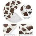 thumbnail image 2 of FMSHPON BrownWhite Cow Doodle Style Xmas Christmas Tree Skirt Stand Mat for Holiday Party Decoration Indoor Outdoor 36 inches, 2 of 6