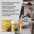 thumbnail image 4 of Metal Refinishing Coating, Paint for Metal Surfaces, Rust Reformer Paint, Metal Rust Remover, Rust Oleum Rust Reformer, 300G No-Sanding Rust Conversion Paint with 1Pc Brush, Works, 4 of 9