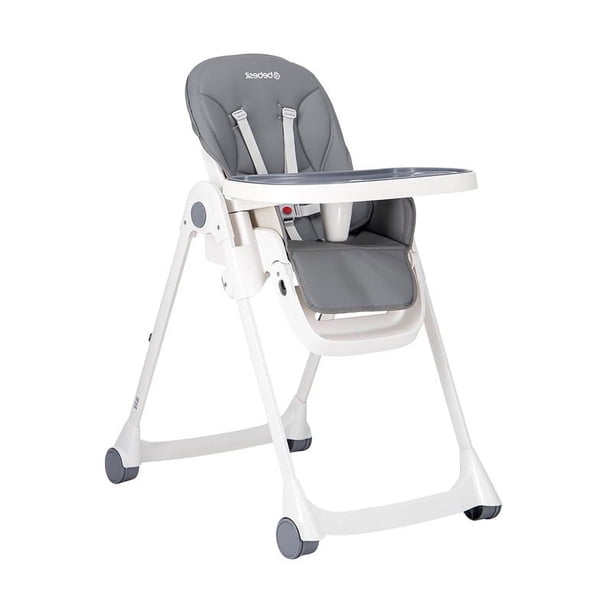 Periquera para Bebe Portátil con Bandeja para Comer - Asiento Reclinable de 3 Posiciones y Seguridad de 5 puntos Bebesit Snack