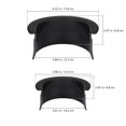 thumbnail image 2 of LOLIPPYY 6PCS Durable Pool Table Pocket Trim for Home Use Black Plastic, 2 of 6