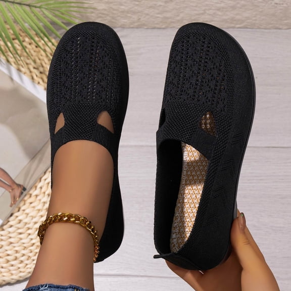 Willtoo Orthopedic Casual Shoes for Women Tennis Shoes Wide Width Non Slip Slip on Business Casual Shoes Knitted Mesh Stretch Soft 2026 New Foam Shoes