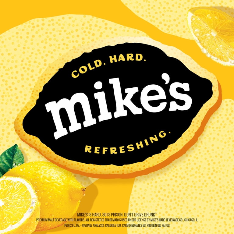 Mike's Hard Zero Sugar Lemonade, 12 Pack, 12 fl oz Cans, 4.8% ABV