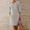 Z-Gray, variant on DondPO Midi Dresses for Women Summer Dresses Round Women's Neck Knee-Length With Buttons Casual Dress Loose Dress Boho Women's Dress Beach Dresses Womens Dresses Light blue Dress M