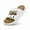 white, variant on Kids Sandals Boys Girls Slide Summer Non-slip Cork Toddler Slippers with Adjustable Straps for Indoor & Outdoor