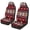 Red Southwest Aztec Cattle, variant on Yuyamidu Blue Aztec Ethnic Car Seat Covers Gemoetric Automobile Bucket Front Seats Covers, 2 pcs Set Universal Fit Cars, Sedan, SUV