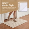 thumbnail image 2 of REGALWOVEN Geometric Door Mat Indoor Outdoor Waterproof Welcome Mat for Front Door, Non-Slip Entryway Rug, Washable Floor Mat White 32" x 20", 2 of 5
