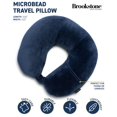 thumbnail image 2 of Almohada de viaje Brookstone Microbead Lightweight Blue, 2 of 7