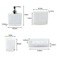 thumbnail image 4 of XmhyTop Bathroom Accessories Set 4 Pcs PP Bath Ensemble Kit -White, 4 of 4