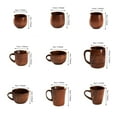 thumbnail image 6 of Wooden Coffee Mug Beer Mug With Handle Creative Design High Temperature Resistant Handmade Natural Wood Cup Capacity 101-200Ml, Elegant Wood Grain Light Stable Strong Not Easy To, 6 of 8