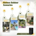 thumbnail image 5 of WBTER 33 Gallon Outdoor Trash Can with Dual Lid, Heavy Duty Waterproof Resin Garbage Bins Outside, Hideaway Waste Bins for Patio, Outside Pool, Backyard and Deck (1, Black), 5 of 7