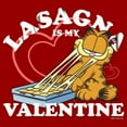 thumbnail image 2 of Men's Garfield Lasagna is My Valentine Graphic T-Shirt, 2 of 5