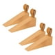 thumbnail image 1 of 4x Tope de Puerta de Madera, Cuñas de Puerta Antideslizantes de Madera Maciza, 1 of 7