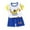 Blue, variant on Utoimkio Toddler Baby Boy Girls Summer Outfits Short Sleeve T-Shirt Tops & Shorts Sets 2Pcs Cute Baby Summer Lounge Clothes