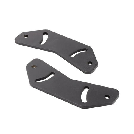 

2Pcs Hardware Brackets for Triple LED LCD Computer Monitor Rolled Steel and Powder Coated in Black Heavy Duty Structure Easily Install