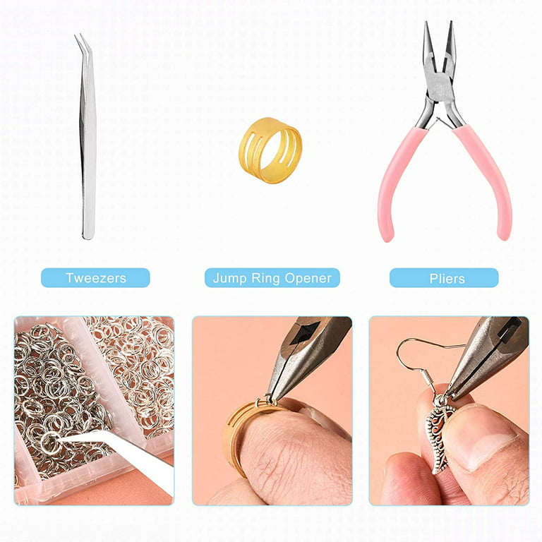 MENKEY Ring Making Kit, Ring Size Measuring Tools with Ring Mandrel, Ring  Sizer Gauge, Finger Size Gauge, Jewelry Wire and Crystal Stone Beads for