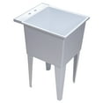 thumbnail image 2 of Proflo PFLT2024 20" Single Compartment Floor Mounted Laundry Sink - White, 2 of 2