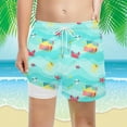thumbnail image 2 of NAFUU Boys Toddler Jogger Shorts Summer Cartoon Prints With Elastic Waist For Kids Outdoor Beach Play Active Wear Shorts For Boys Sizes 5-6 Years, 2 of 4