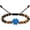 Blue, variant on Tiger Eye Stone Braided Rope Bracelet for Ashes Adjustable Paw Print Urn Bracelet for Ashes Women Men Human Pet Urn Bangle Keepsake Memorial Gifts