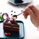 thumbnail image 4 of Juego de cucharas de café expreso de 8 cucharas de postre de acero inoxidable con mango esmerilado de oro rosa mate de 5,3 pulgadas, 4 of 5