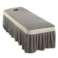 thumbnail image 2 of de de Estándar Beauty Facial Bed Cover Hoja de Cenefa para La Mayoría de Las Camas Cosméticas con Cenefa Gris BLESIY Hoja de cenefa de mesa de masaje, 2 of 8