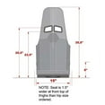 thumbnail image 4 of Kirkey 55150 55 Series Aluminum Pro Street Drag Seat 15 Hip Width, 4 of 6