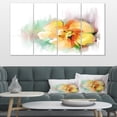 thumbnail image 1 of Beautiful Yellow Flower Drawing - Extra Large Floral Wall Art, 1 of 3