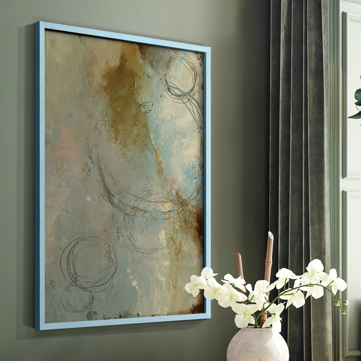 Zen Path I Framed Print - Solid Wood in Single Picture Frame Solid Wood 2 Framed Print
