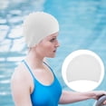 thumbnail image 5 of HINTRMENT Swimming Cap for Men and Women Waterproof 1Pcs 9.4X6.8X0.1in, 5 of 8
