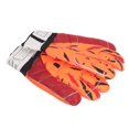 thumbnail image 4 of 1 par de guantes de fútbol de látex grueso con protección para los dedos, guantes de portero con bolsa de almacenamiento para adultos, color naranja, tamaño 10, 4 of 14