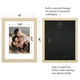 thumbnail image 3 of Americanflat 11x14 Picture Frame with Shatter-Resistant Glass with 8x10 Mat Display Photo Hudson - Natural Oak, 3 of 7