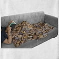 thumbnail image 6 of Rock Soft Flannel Fleece Throw Blanket, Flat and Silky Stones Assembled Together by the Beach Vacation Effects Earth Tones, Cozy Plush for Indoor and Outdoor Use, 60" x 80", Multicolor, by Ambesonne, 6 of 6