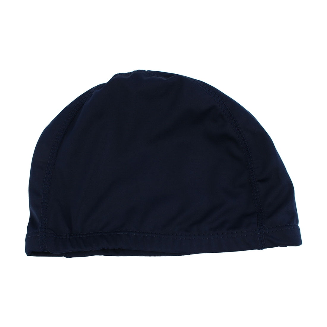 Unique Bargains Dome Shaped Polyester Swimming Cap Hat Navy Blue for Man Woman by Unique-Bargains