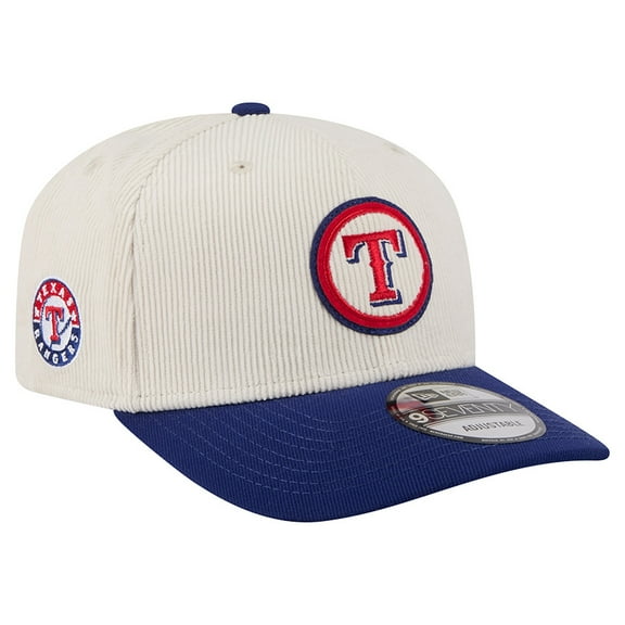 Men's New Era Cream Texas Rangers Loyal 9SEVENTY Adjustable Hat